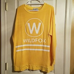 [Wildfox] Yellow Logo Roadtrip Jumper